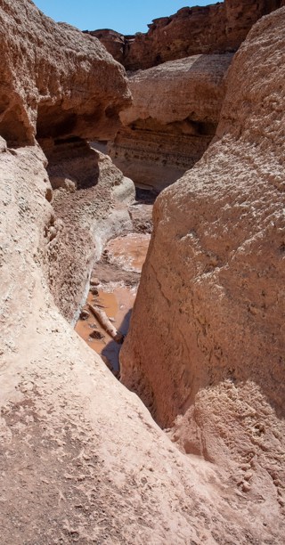 dried mud canyon walls