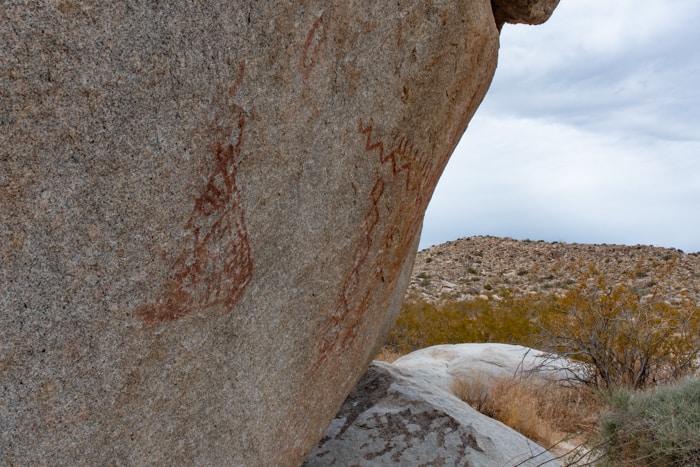 Pictographs found in Blair Valley
